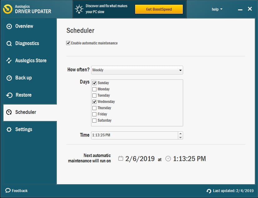 Schedule regular driver updates to keep your PC up to date.