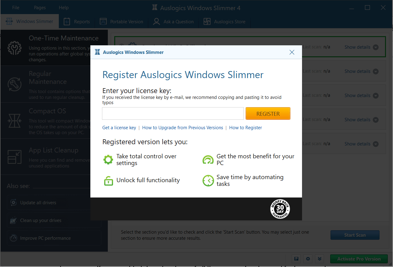Auslogics Windows Slimmer review