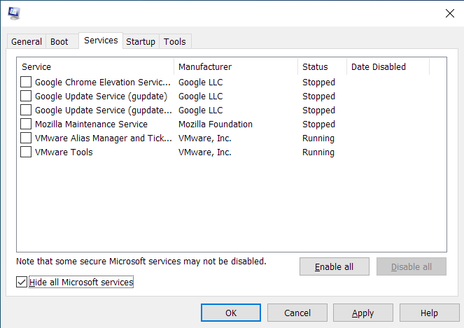 Click on the OK button to save the changes.