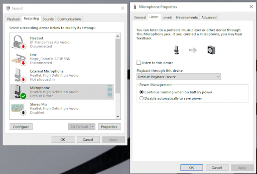 Here is how to check whether the Windows microphone is the default device on Windows 10 and 11