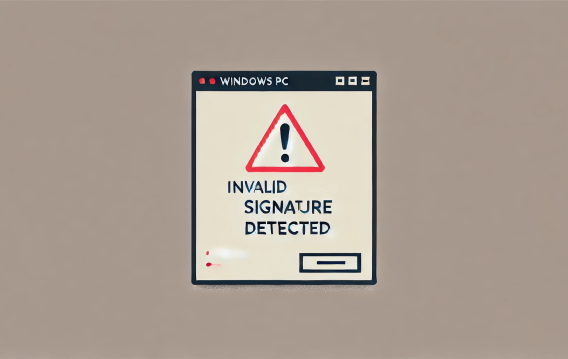 [FIXED] How to Resolve Invalid Signature Detected Issue on a Windows PC?