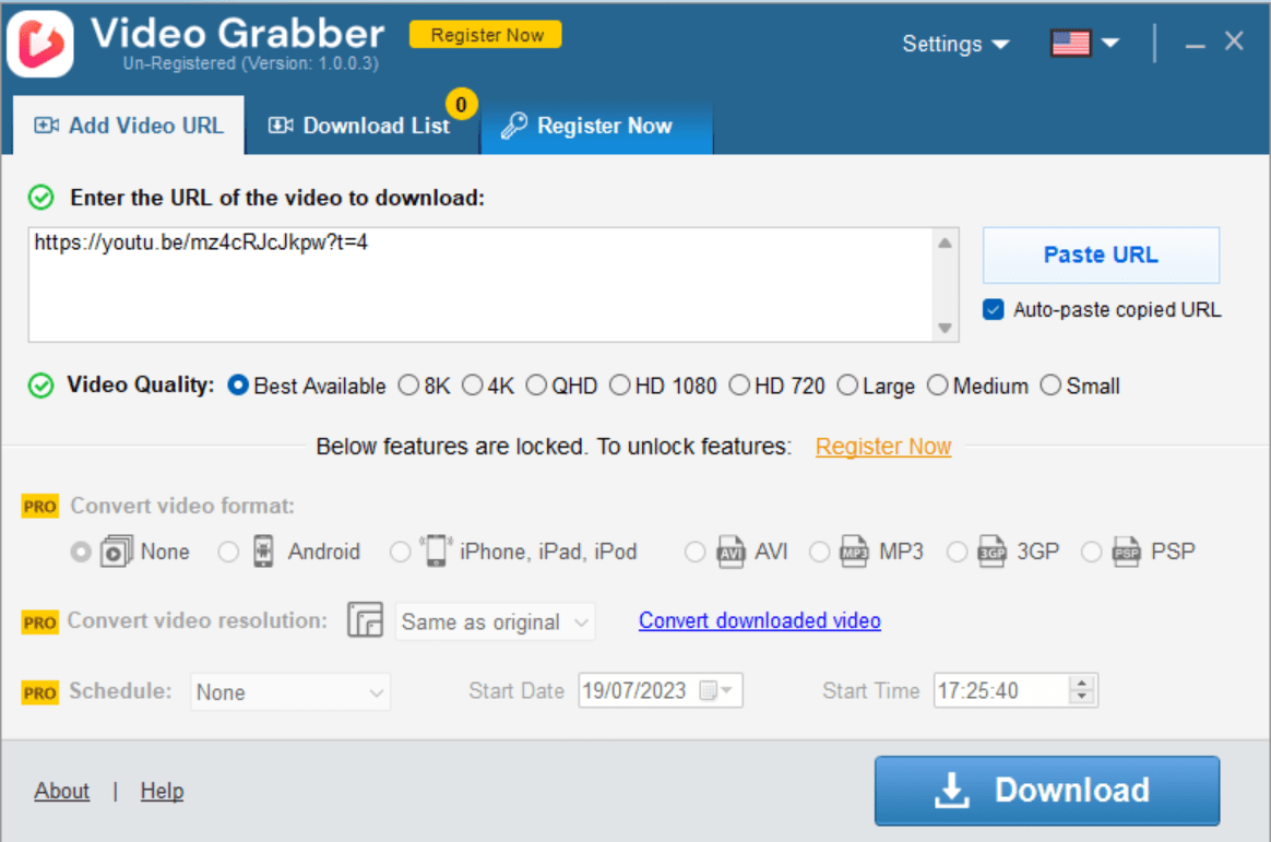 Auslogics Video Grabber